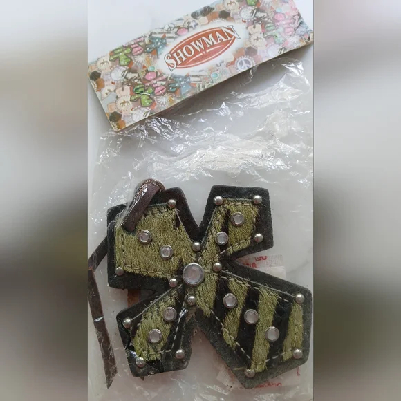 Western-Inspired Ceramic Frame with Saddle Charm Crosses – Fits 4x6 Photo - Picture 8 of 9